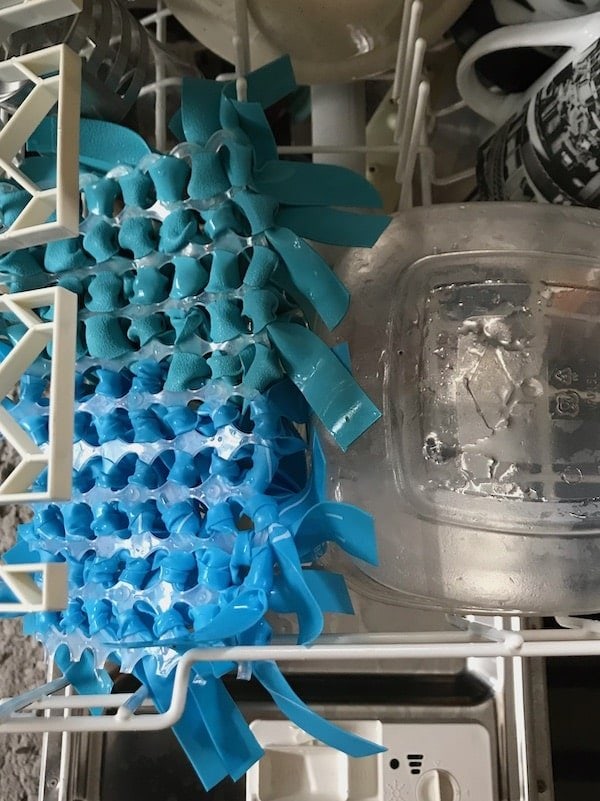 rinse the silicone snuffle mat, then pop it in the dishwasher