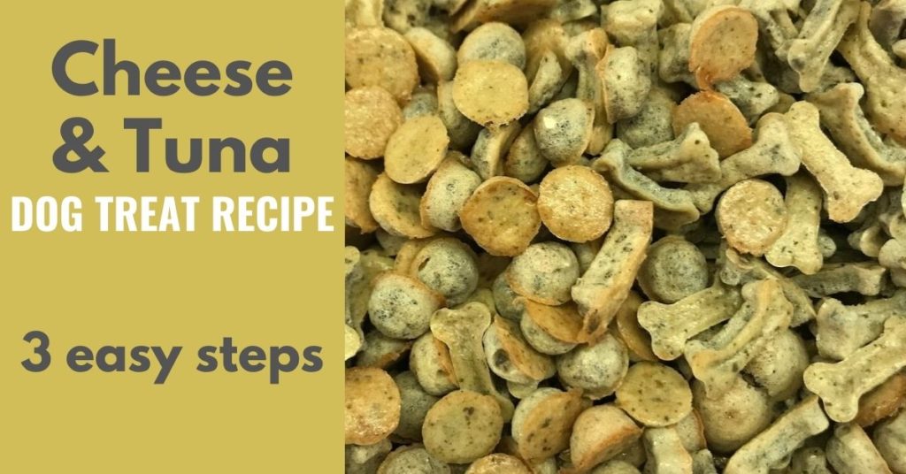 Cheese and tuna dog treats recipe - 2 easy steps