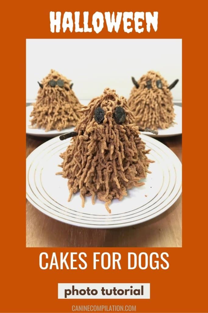 Halloween cakes for dogs - photo tutorial