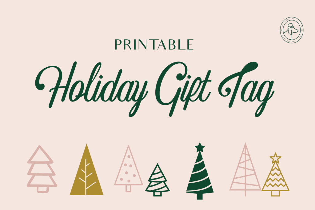 HOLIDAY GIFT TAG PRINTABLE