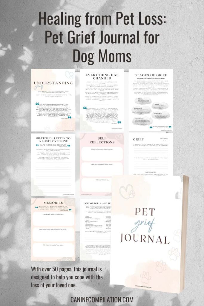 Healing from Pet Loss: Pet Grief Journal for Dog Moms